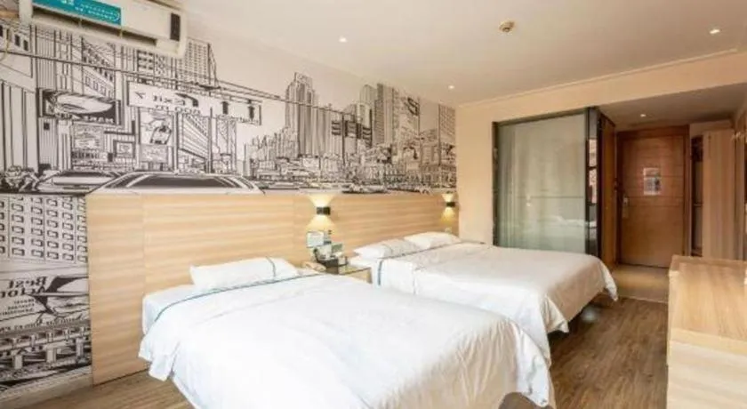 Bed in City Comfort Inn Changsha Wanjiali Mawangdui Metro Station