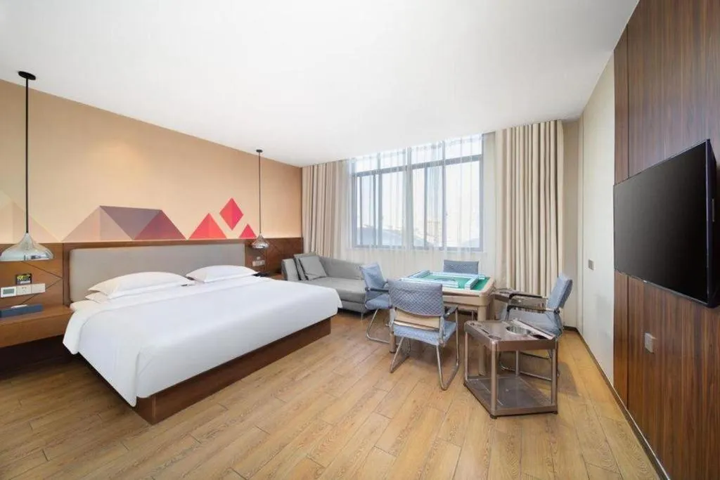 Bed in Borrman Hotel Huanggang Wuxue Yuhu Road