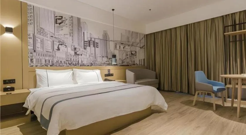 Bed in City Comfort Inn Foshan Shishan Square