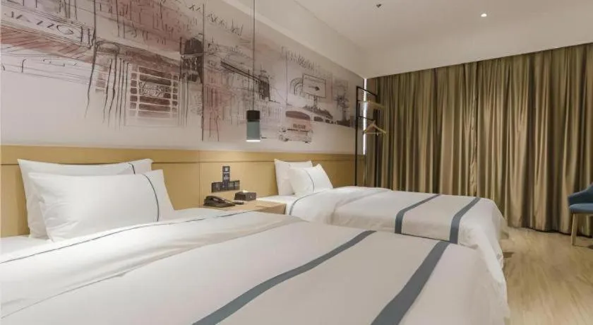 Bed in City Comfort Inn Foshan Shishan Square