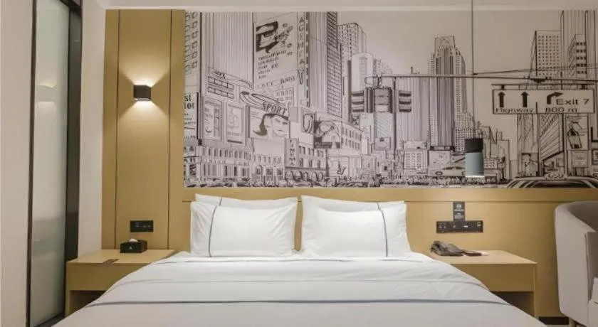 Bed in City Comfort Inn Foshan Shishan Square