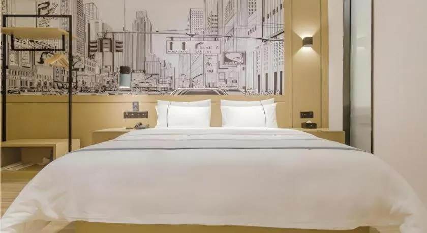 Bed in City Comfort Inn Foshan Shishan Square