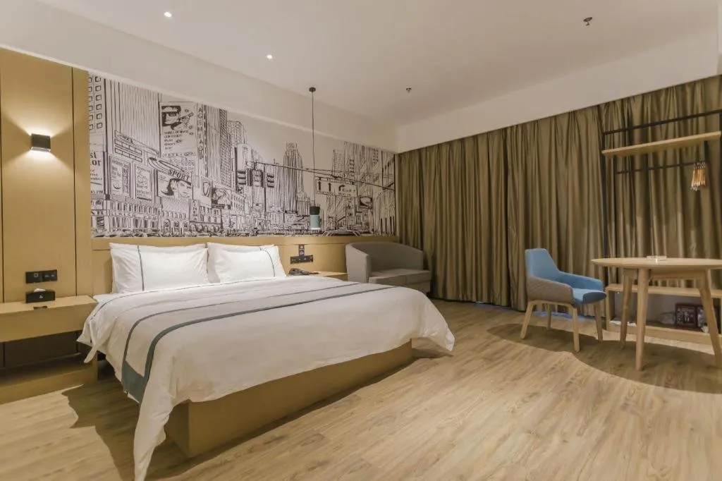 Bed in City Comfort Inn Foshan Shishan Square