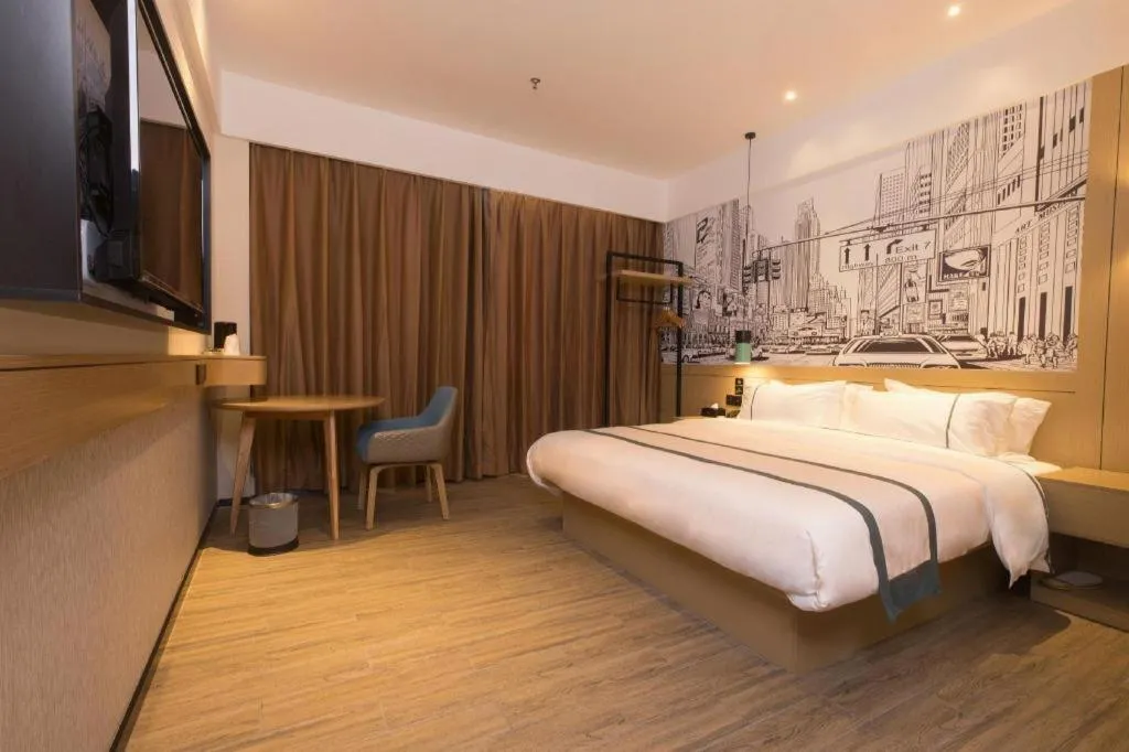 Bed in City Comfort Inn Foshan Shishan Square