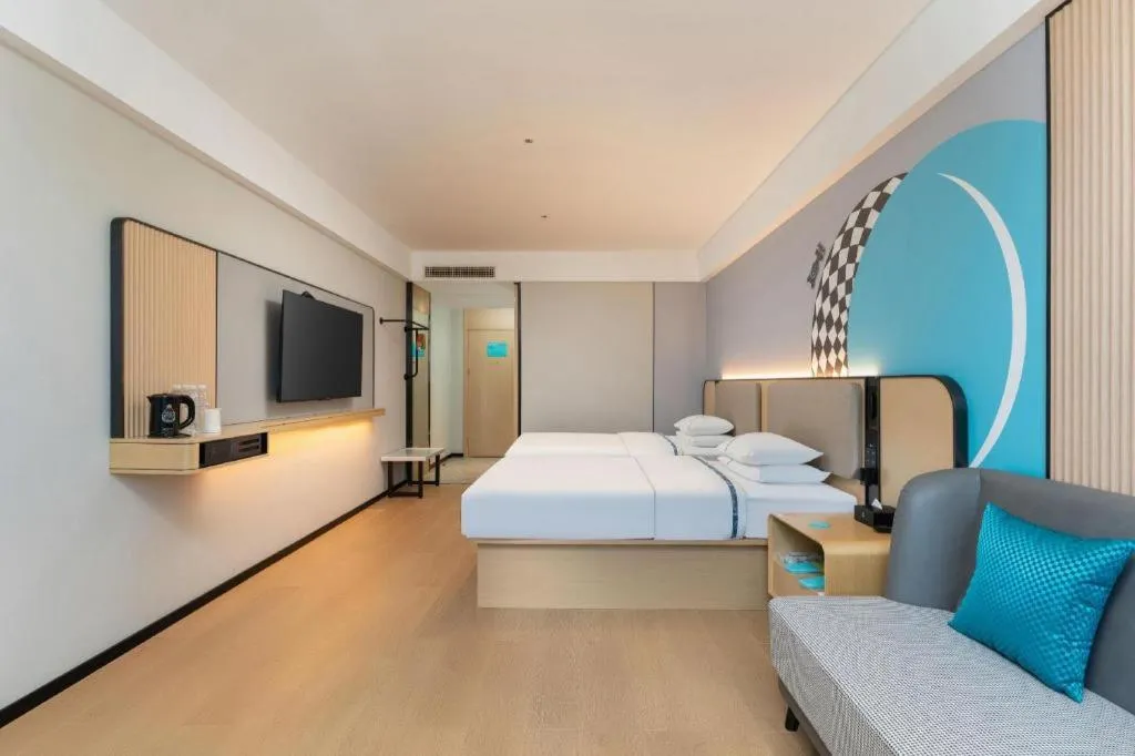 Bed in City Comfort Inn Shiyan Wudang Mountain