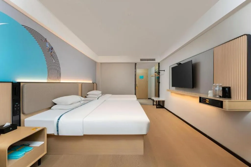 Bed in City Comfort Inn Shiyan Wudang Mountain