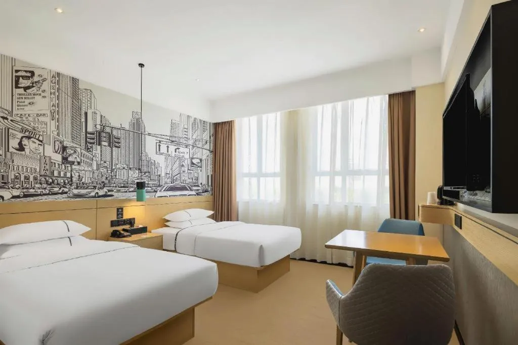 Bed in City Comfort Inn Shiyan Wudang Mountain