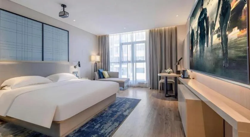 Bed in Echarm Hotel Nanning Dongge Macun Metro Station