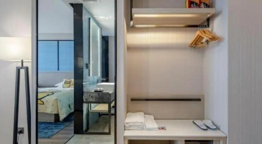 Bed in Echarm Hotel Nanning Dongge Macun Metro Station