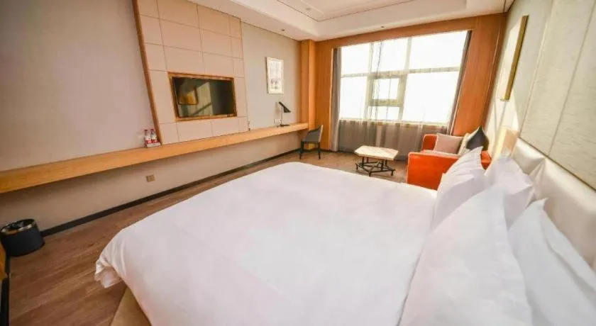 Bed in Borrman Hotel Ji'nan Aoti Center East Provincial Hospital