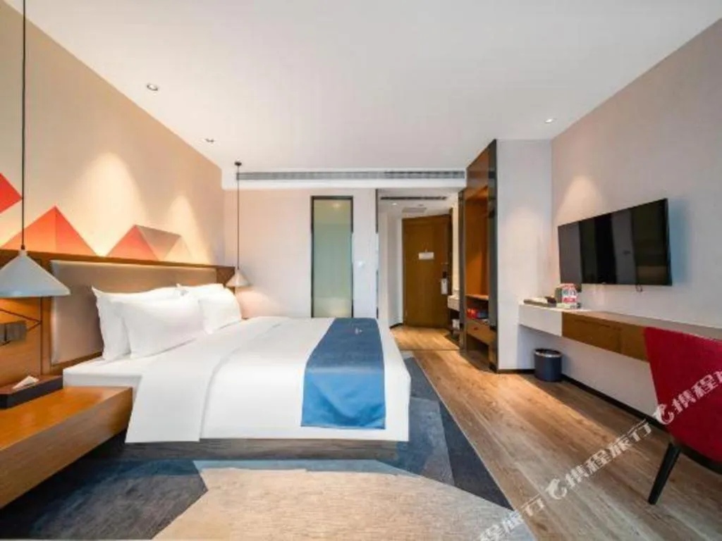 Bed in Borrman Hotel Ji'nan Aoti Center East Provincial Hospital