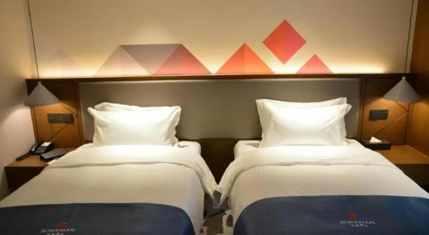 Bed in Borrman Hotel Ji'nan Aoti Center East Provincial Hospital