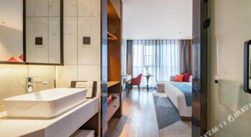 Bed in Borrman Hotel Ji'nan Aoti Center East Provincial Hospital