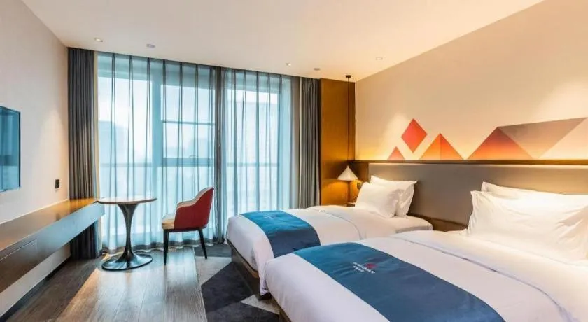 Bed in Borrman Hotel Ji'nan Aoti Center East Provincial Hospital