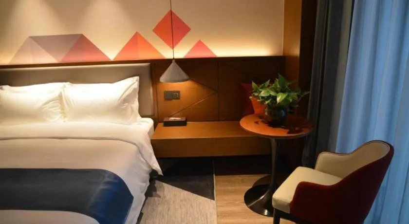 Bed in Borrman Hotel Ji'nan Aoti Center East Provincial Hospital