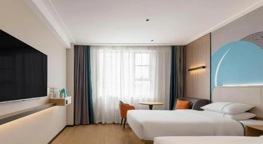 Bed in City Comfort Inn Liuzhou Luzhai Walking Street