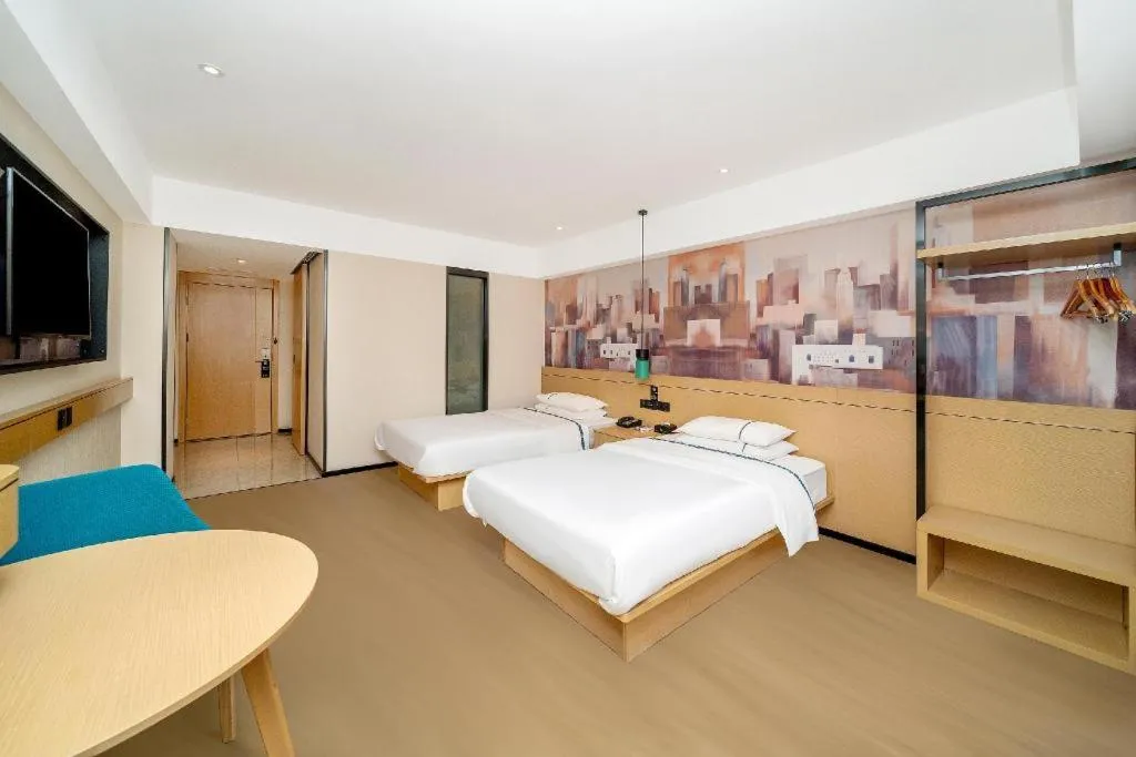 Bed in City Comfort Inn Dali High-speed Railway Station Erhai Park