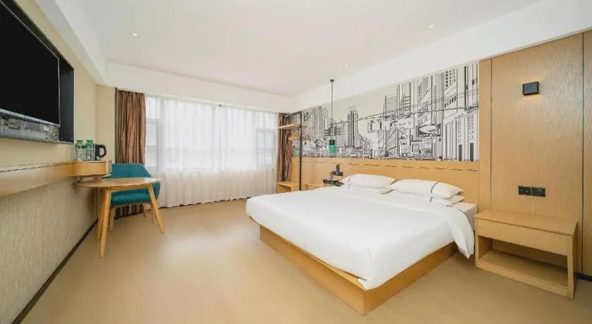 Bed in City Comfort Inn Dali High-speed Railway Station Erhai Park