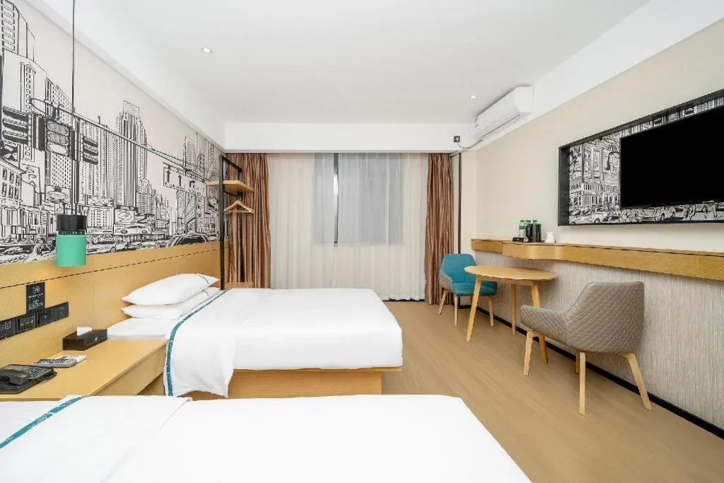 Bed in City Comfort Inn Dali High-speed Railway Station Erhai Park