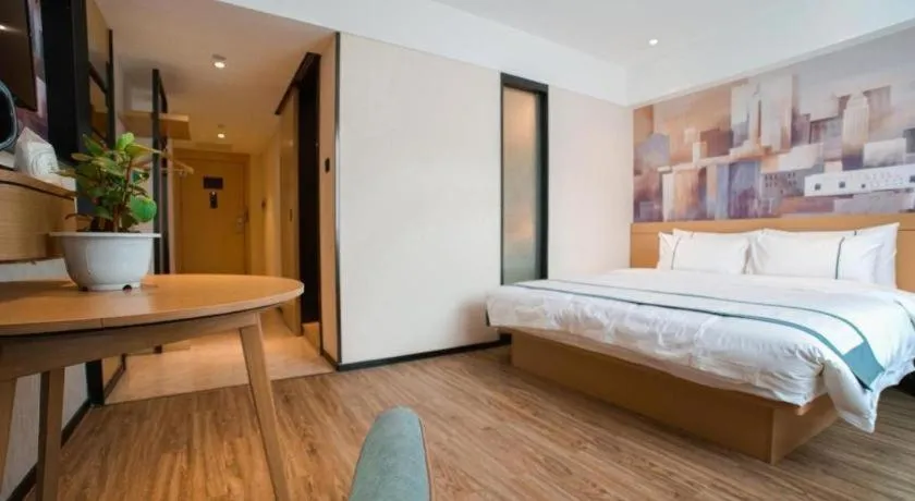 Bed in City Comfort Inn Dali High-speed Railway Station Erhai Park