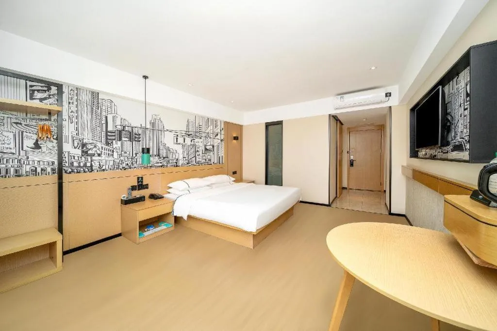 Bed in City Comfort Inn Dali High-speed Railway Station Erhai Park