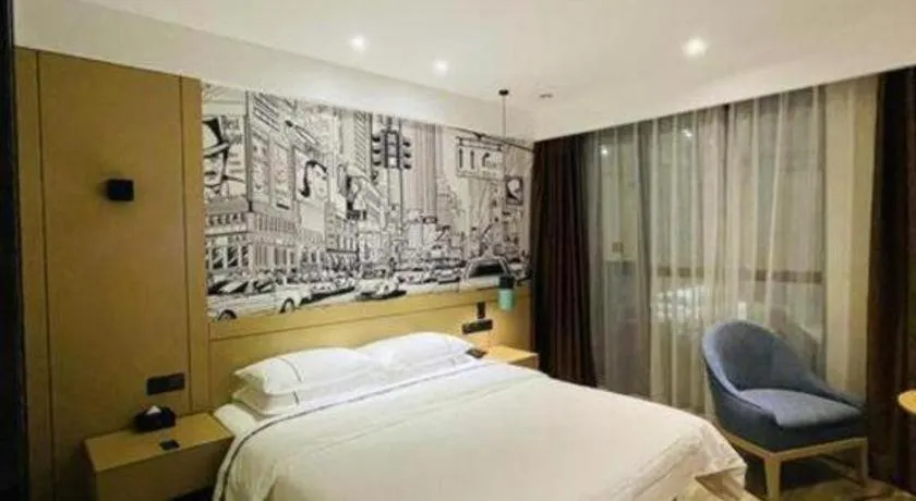 Bed in City Comfort Inn Chengdu Wenjiang Zhujiang Square Guanghua Park Metro Station