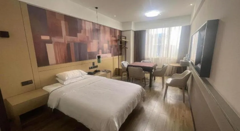 Bed in City Comfort Inn Chengdu Wenjiang Zhujiang Square Guanghua Park Metro Station