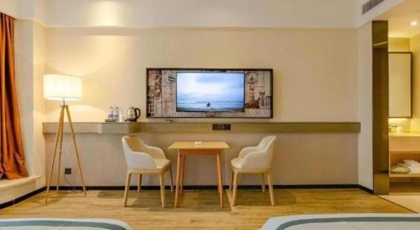 Bed in City Comfort Inn Chengdu Wenjiang Zhujiang Square Guanghua Park Metro Station