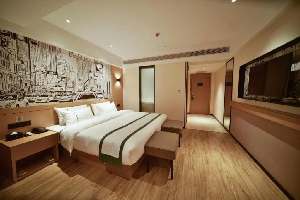 Bed in City Comfort Inn Zhaoqing Sihui Nanjiang Industrial Park