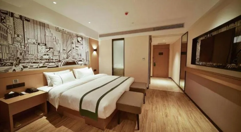 Bed in City Comfort Inn Zhaoqing Sihui Nanjiang Industrial Park