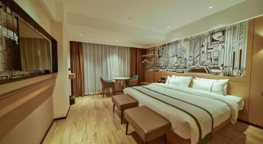 Bed in City Comfort Inn Zhaoqing Sihui Nanjiang Industrial Park