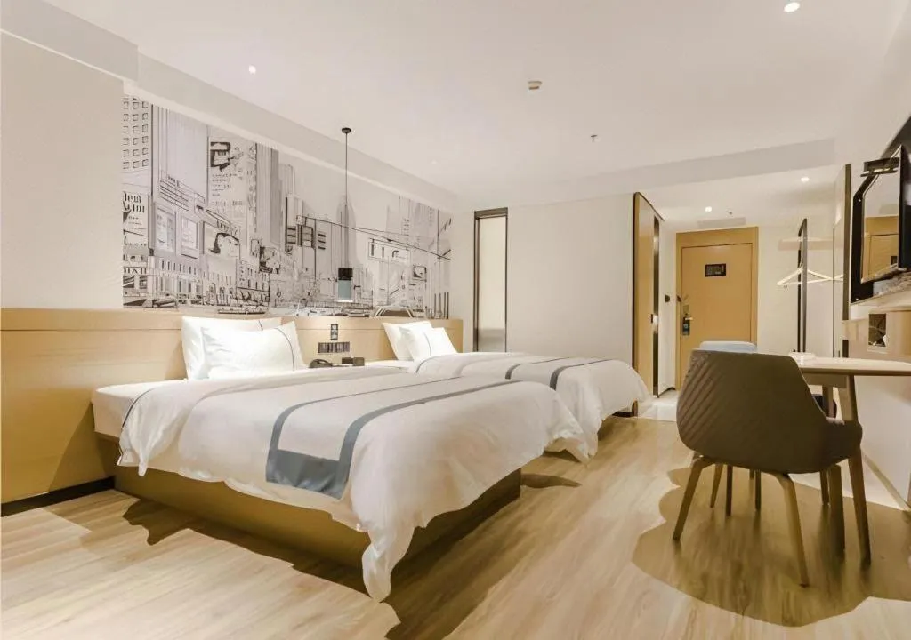 Bed in City Comfort Inn Zhaoqing Sihui Nanjiang Industrial Park