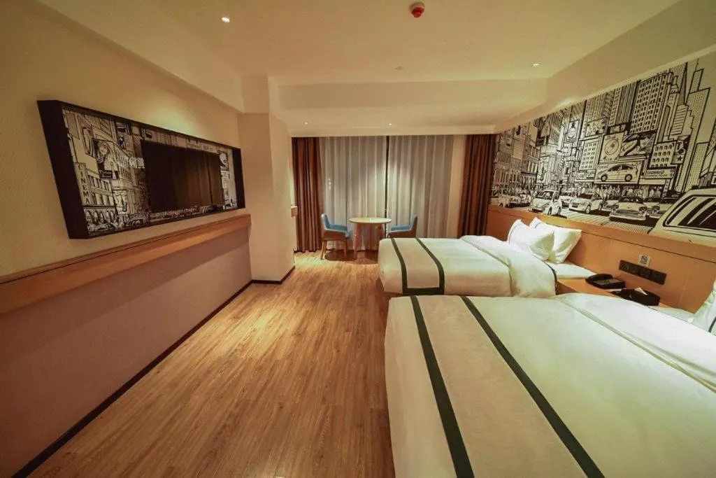 Bed in City Comfort Inn Zhaoqing Sihui Nanjiang Industrial Park