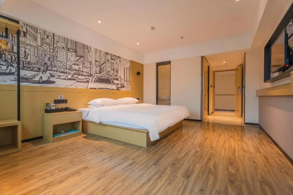 Bed in City Comfort Inn Zhaoqing Sihui Nanjiang Industrial Park