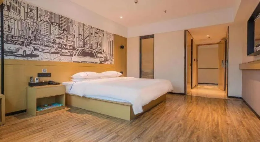 Bed in City Comfort Inn Zhaoqing Sihui Nanjiang Industrial Park