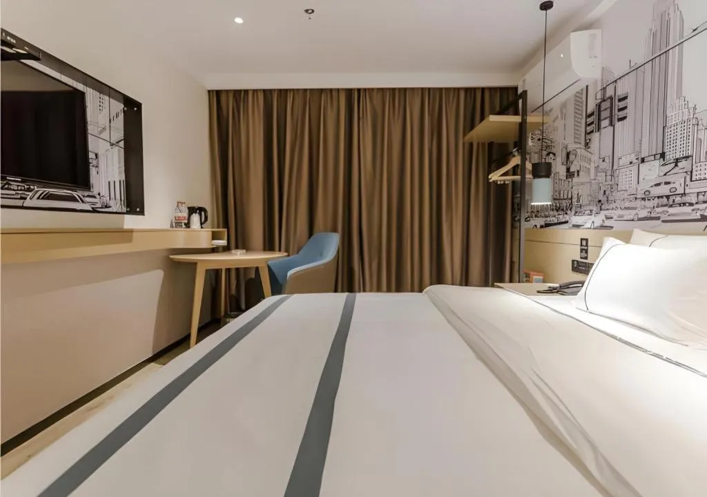 Bed in City Comfort Inn Zhaoqing Sihui Nanjiang Industrial Park