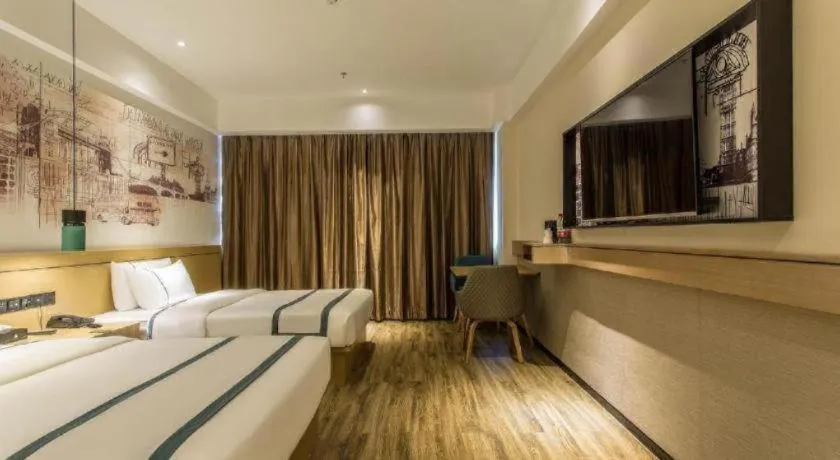 Bed in City Comfort Inn Liuzhou Liucheng