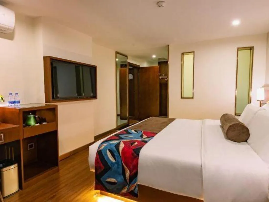 Bed in James Joyce Coffetel Guilin Railway Station Xiangbi Mountain Liangjiang Sihu Wharf
