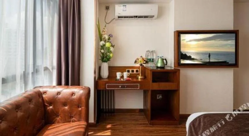 Bed in James Joyce Coffetel Guilin Railway Station Xiangbi Mountain Liangjiang Sihu Wharf