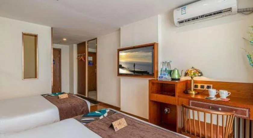 Bed in James Joyce Coffetel Guilin Railway Station Xiangbi Mountain Liangjiang Sihu Wharf