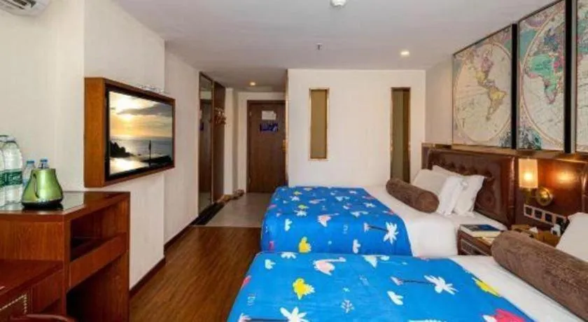 Bed in James Joyce Coffetel Guilin Railway Station Xiangbi Mountain Liangjiang Sihu Wharf