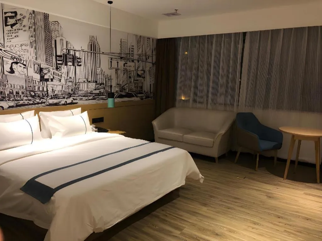 Bed in City Comfort Inn Foshan Sanshui Datang