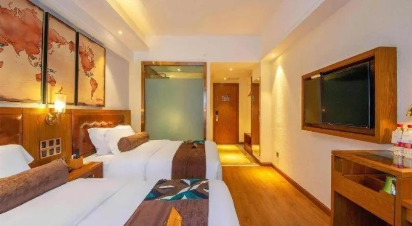 Bed in James Joyce Coffetel Kunming Railway Station Huancheng Nan Road Metro Station