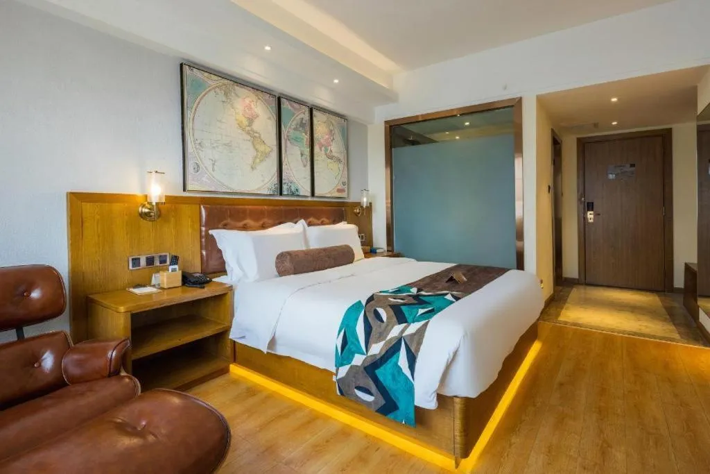 Bed in James Joyce Coffetel Kunming Railway Station Huancheng Nan Road Metro Station