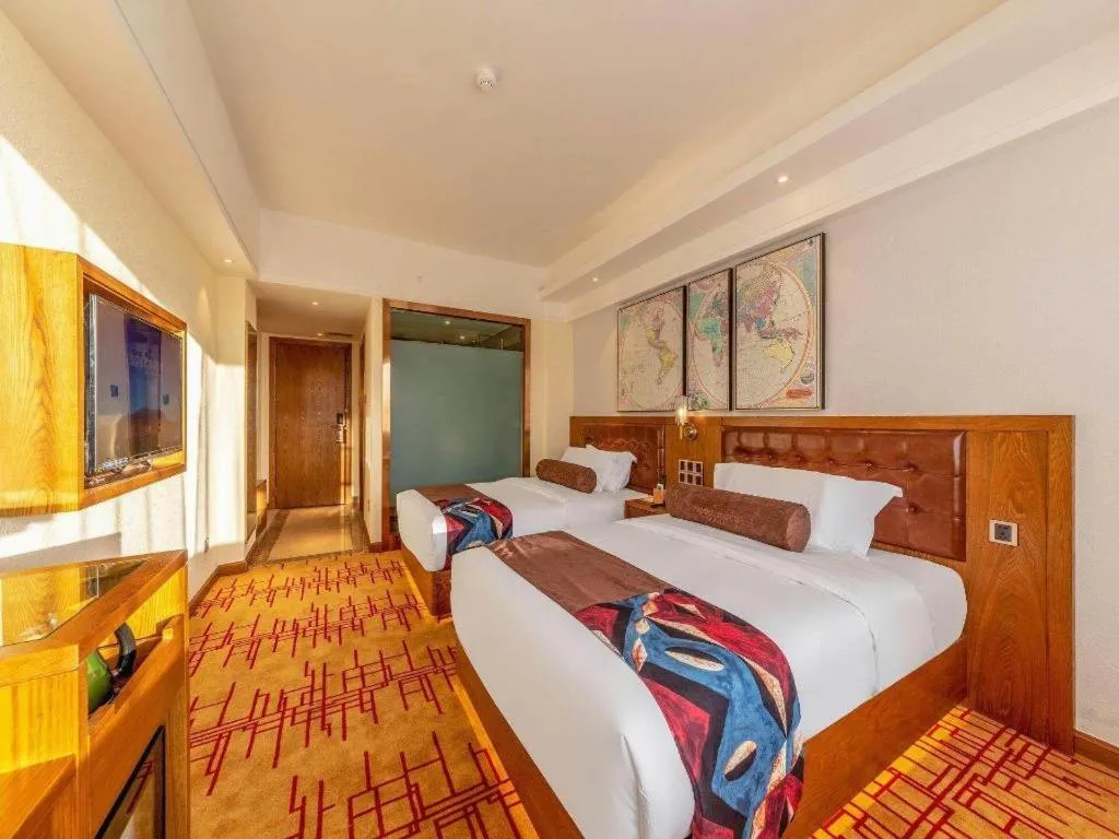 Bed in James Joyce Coffetel Kunming Railway Station Huancheng Nan Road Metro Station