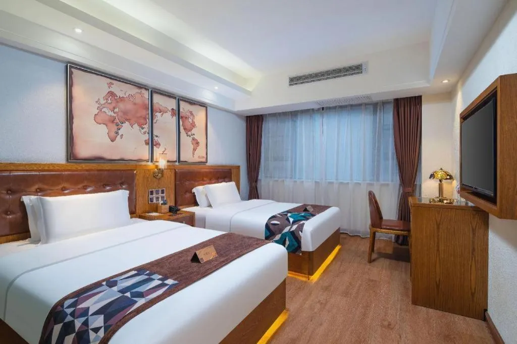 Bed in James Joyce Coffetel Kunming Railway Station Huancheng Nan Road Metro Station