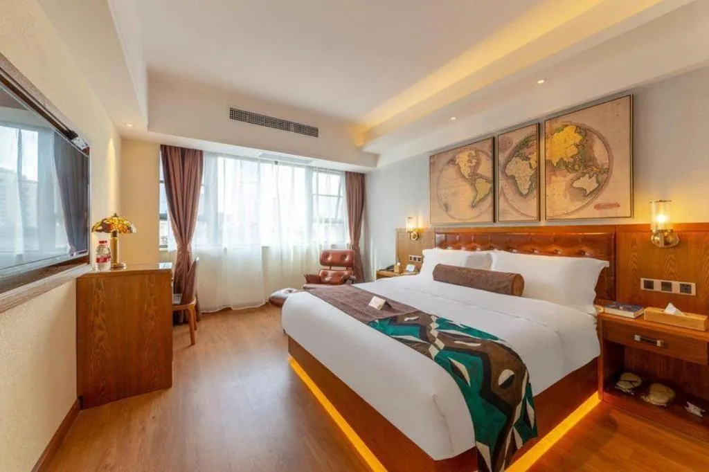 Bed in James Joyce Coffetel Kunming Railway Station Huancheng Nan Road Metro Station