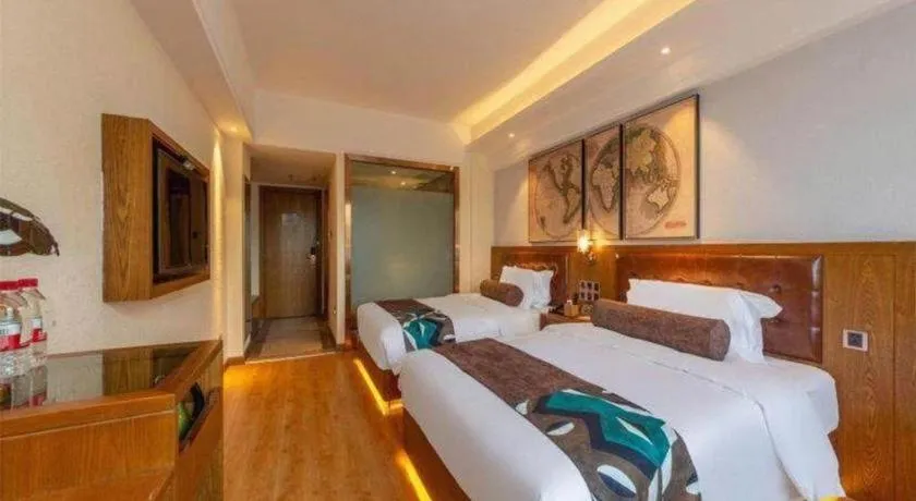 Bed in James Joyce Coffetel Kunming Railway Station Huancheng Nan Road Metro Station