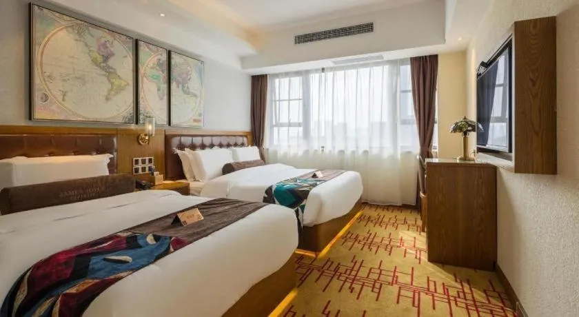 Bed in James Joyce Coffetel Kunming Railway Station Huancheng Nan Road Metro Station