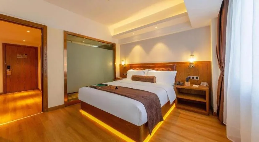 Bed in James Joyce Coffetel Kunming Railway Station Huancheng Nan Road Metro Station